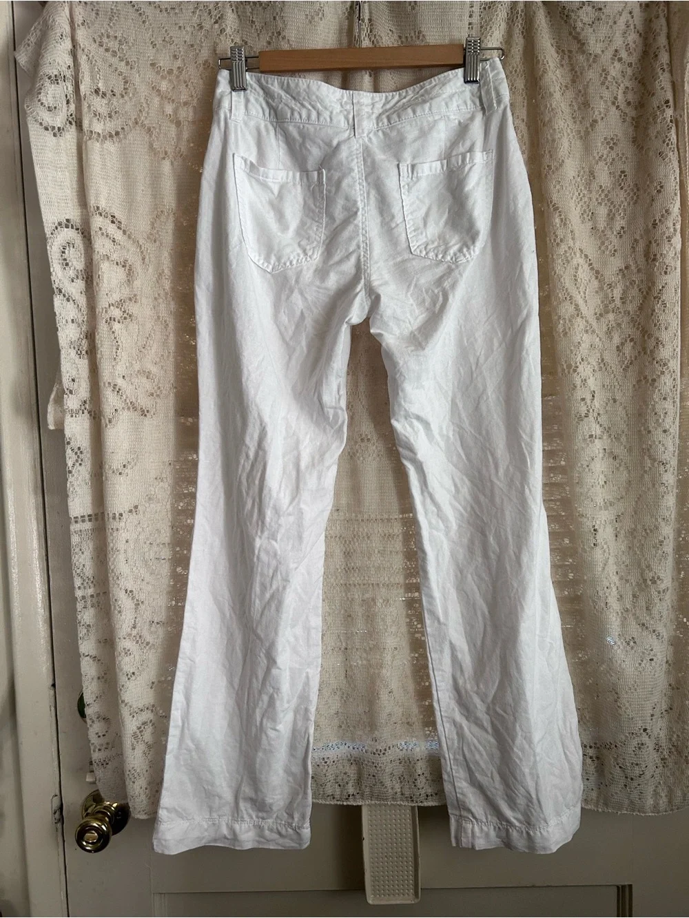 Banana Republic Low Rise Cotton Linen Pants
